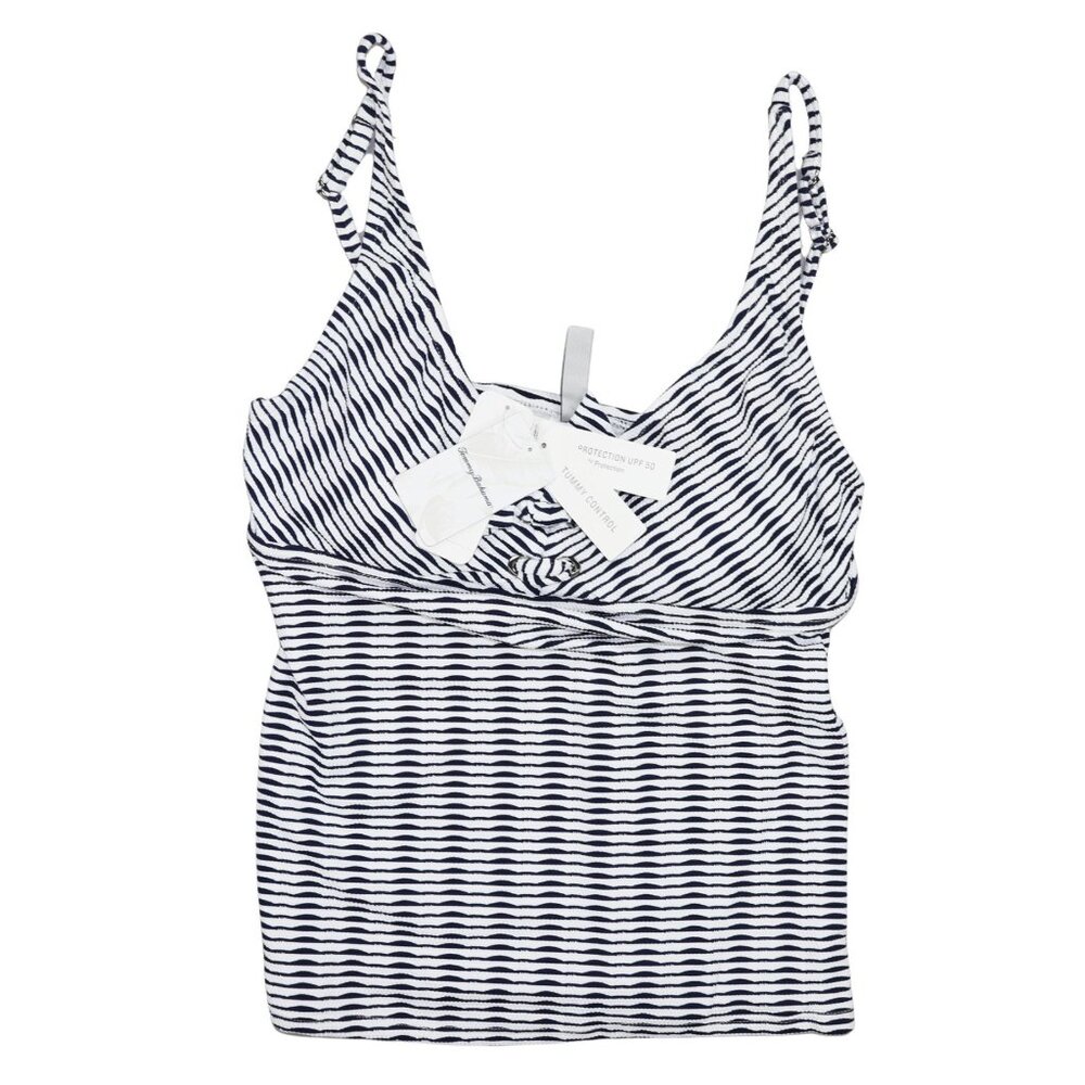 Tommy Bahama Island Cay Textured Over-the-Shoulder Swimwear Tankini Swim Top NWT